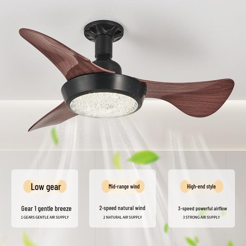 Leiser Frequenzumrichter Deckenventilator mit Licht - Hoher Luftstrom, E27 Schraubgewinde, CE-zertifiziert, Modell 2025 für Wohnzimmer