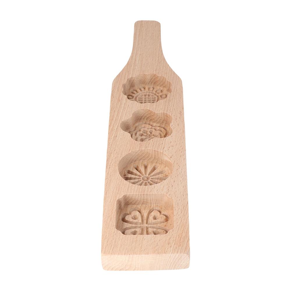Fondant Wooden Baking Kitchen Cookie Stamp Mooncake Mold Moon Cake Mould Ma'amoul Form