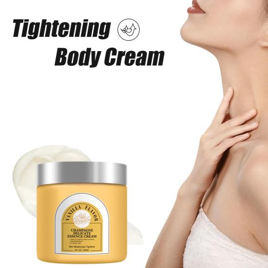 2Pcs Champagne Firming Body Lotion 236ml Anti-Aging Skin Tightening Cream Hydrating Moisturizer for Neck Arm Abdomen