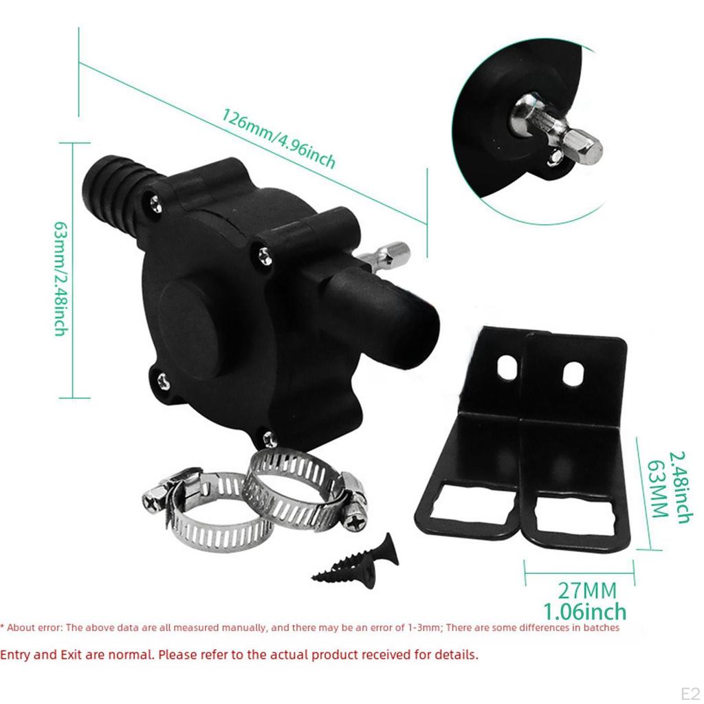 Electric Drill Pump Mini Portable Centrifugal for Hydroponic Systems Pool Pond