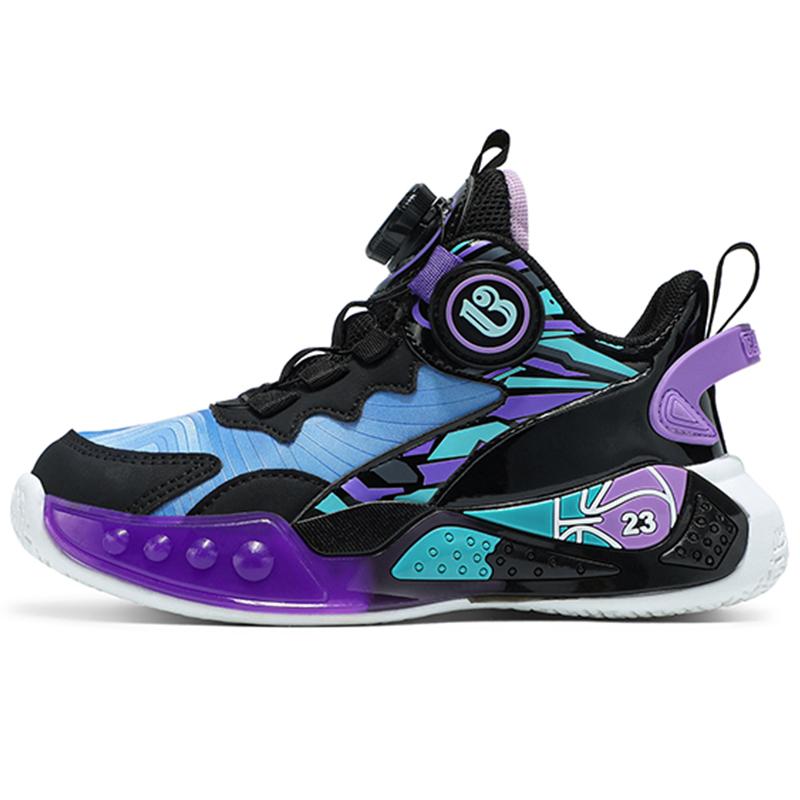 32-41 Kinder Modische Leichte Atmungsaktive Drehknopf Basketballschuhe Sportschuhe Laufschuhe für Mädchen