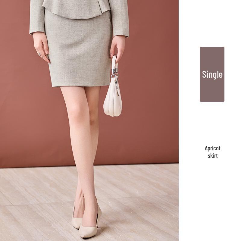 

Women s Elegant Spring/Autumn Professional Suit for Salon, Hotel Reception, and Jewelry Store Workwear 3XL