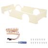 RC   Kit Large Surrounding Cover LED Light Modification Kits for WPL D12 RC Truck Creamy White