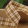 5 Yards Retro Classic Jacquard Ribbon Houndstooth Brocade Ribbon for Bows Bouquets Gift Wrapping Clothing Sewing DIY Accessories