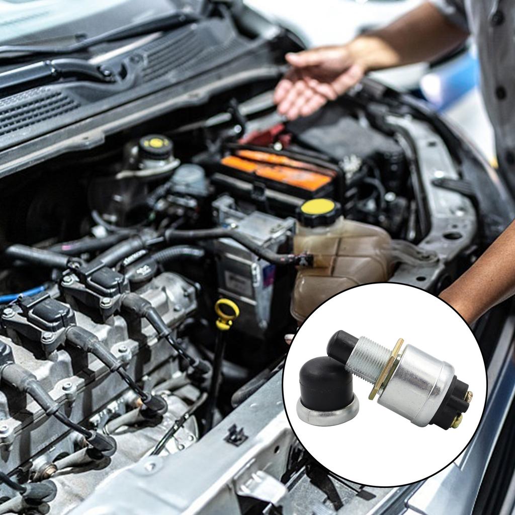 Instantly Engine Start Push Button Switches Modern Automotive Design Aluminum Rubber Construction Universal