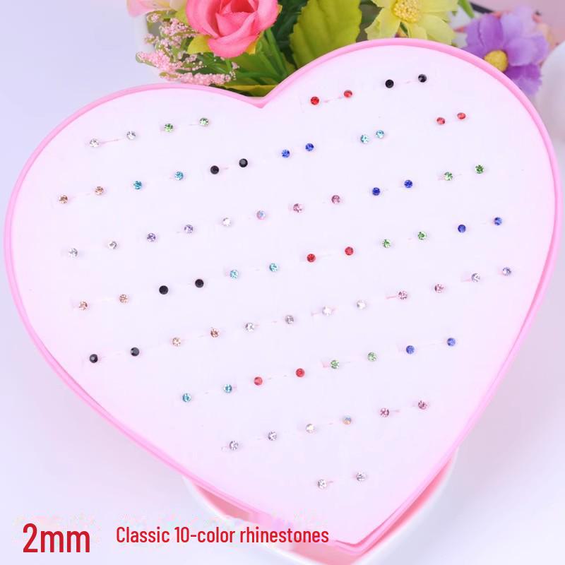 120 Love Earrings for Women: Diamond-Studded Resin and Plastic Jewelry Collection