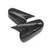 Pair Carbon Fiber Black Rearview Mirror Cover Cap For Honda Accord 7th 2003-2007