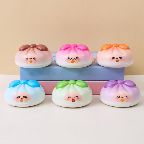 Dumpling Slow Rise Squeeze Toy Soft Bun Shaped Sensory Toy Stress Relief Fidget Toy for Adult Anxiety Relief