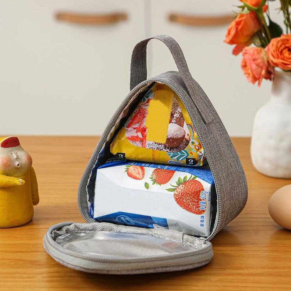Mini Triangular Insulation Bag Aluminum Foil Thermal Cooler Lunch Tote Student Rice Ball Bag Lunch Box Lunch Carry Bags