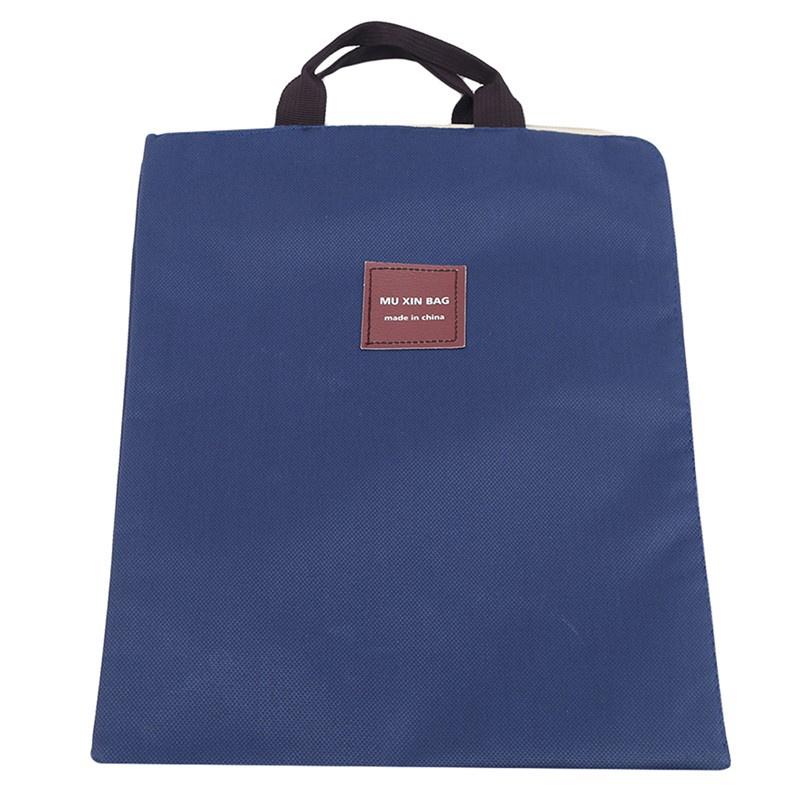 Canvas Documents Bag A4 File Folder  Dual Buckles Filing Bag Waterproof  Paper Office School