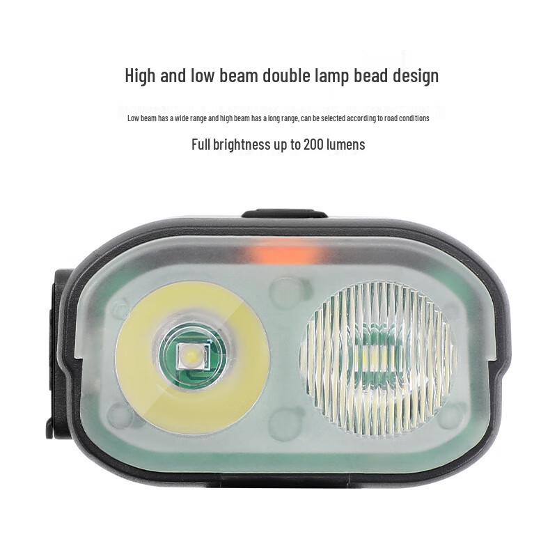 Dual-Beam Bicycle Headlight with Integrated Horn