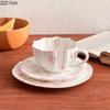 Lovely Pink Cherry Blossoms Mugs Porcelain Cup&saucer Tableware Coffee Mug Dining Table Afternoon Tea Teacup Fruits Juice Cup