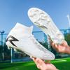Rubber Sole Sports Footwear And Bag Accessories  Hombre High Top Football Boots Men's Summer Training Competition Shoes