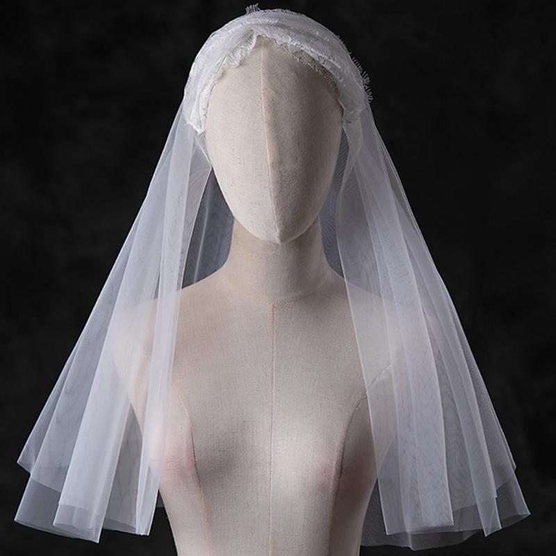 Stylish Vintage Mantilla Veil Latin Mass Lace Veil Spanish Head Covering for Catholic Chapel Bridal Wedding Party Veil