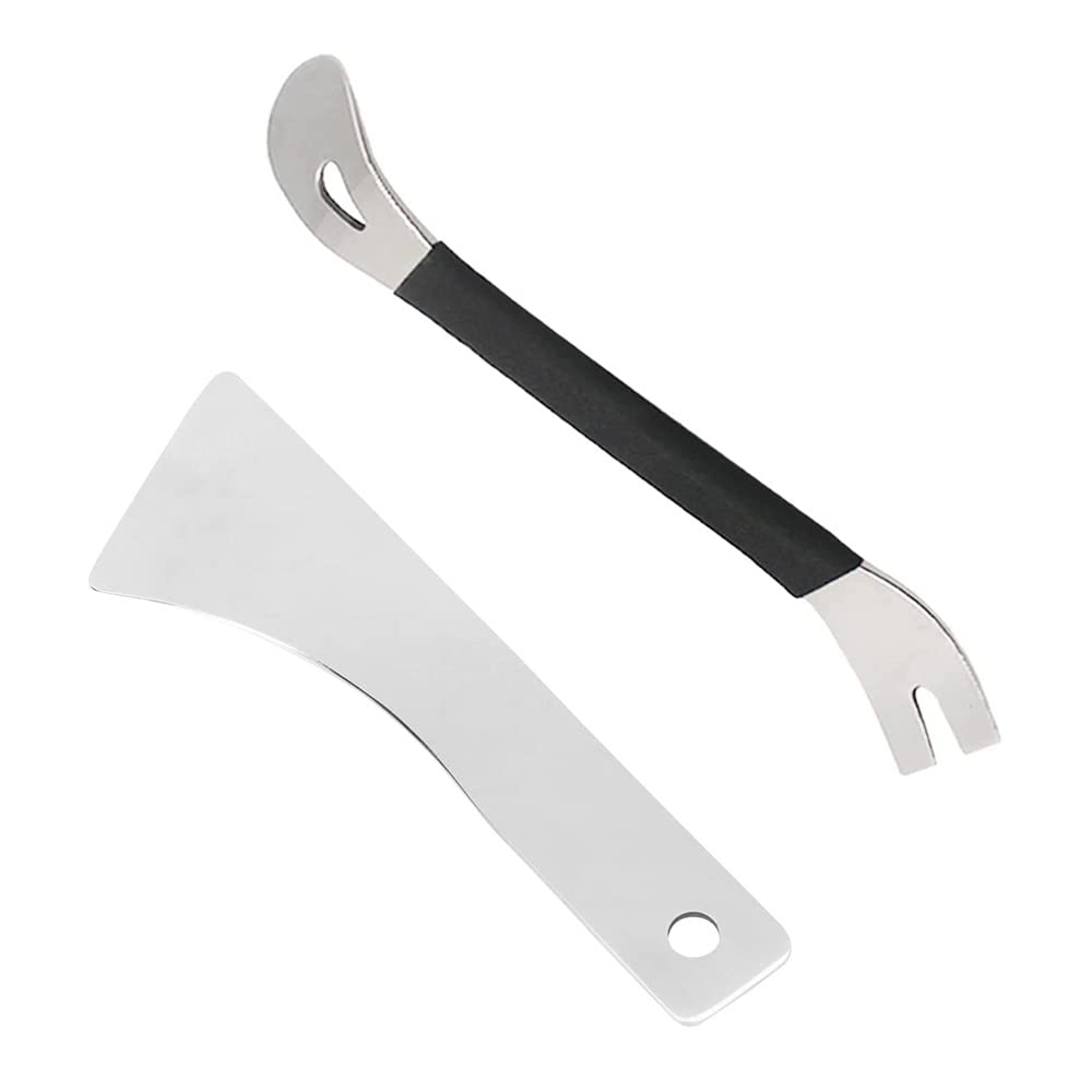 

[Набор из 2 штук] Обивочная отслаивающаяся подкладка, Инструмент для снятия клипс, Инструмент для снятия панелей, Съемник автомобильных клипс, Инструмент для снятия клипс, Автомобиль As shown