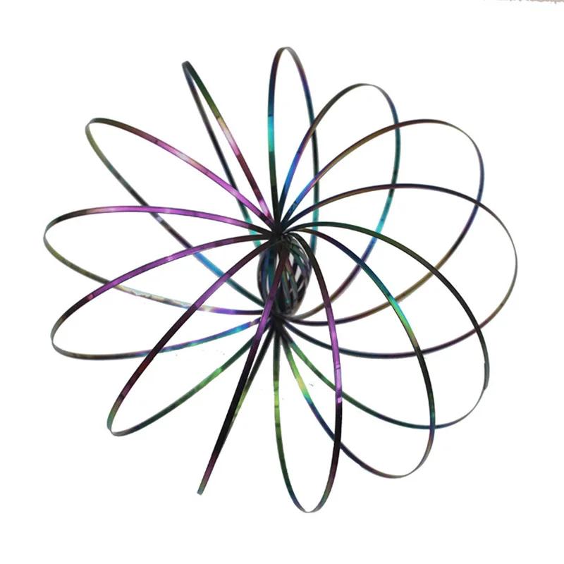 Flowtoy Magic Fidget Ring Toroflux Verbazingwekkende Flow Ring Speelgoed Kinetische Veer Speelgoed Grappig Buitenspel Intelligent Speelgoed Fidget Kinderen Cadeau