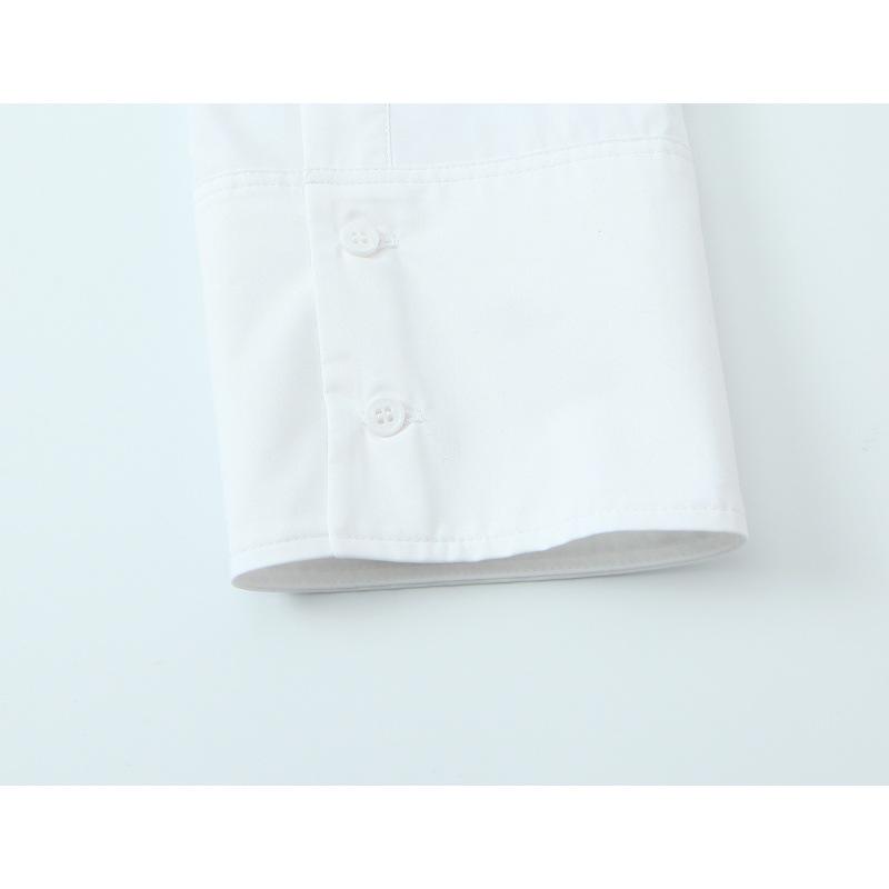 European & American Style 2026 Spring French Poplin Bow Tie Shirt