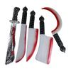 Halloween Bloody Weapons Fake Plastic Knife Swords Kids Toy Pirate Birthday Party Decoration Supplies Halloween Cosplay Props