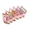 Acetate Chic Hair Claw Clip With Trendy Line Patterns In Vibrant Colors For Women