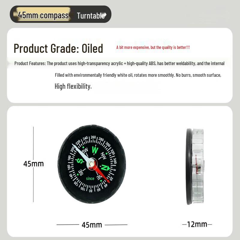 OEING Mini Plastic Compass 45mm