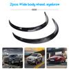 2 Piezas Coche Coche SUV Todoterreno Aleta Guardabarros Rueda Arco Ancho Protector Franja Labio Kit de Carrocería Auto Exterior para Coche Goma Negra