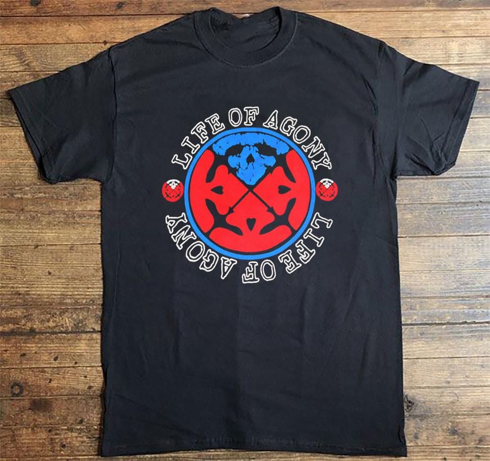 

NEW Life Of Agony Logo Classic Band Short Sleeve Black All Size Shirt Unisex T-Shirt M