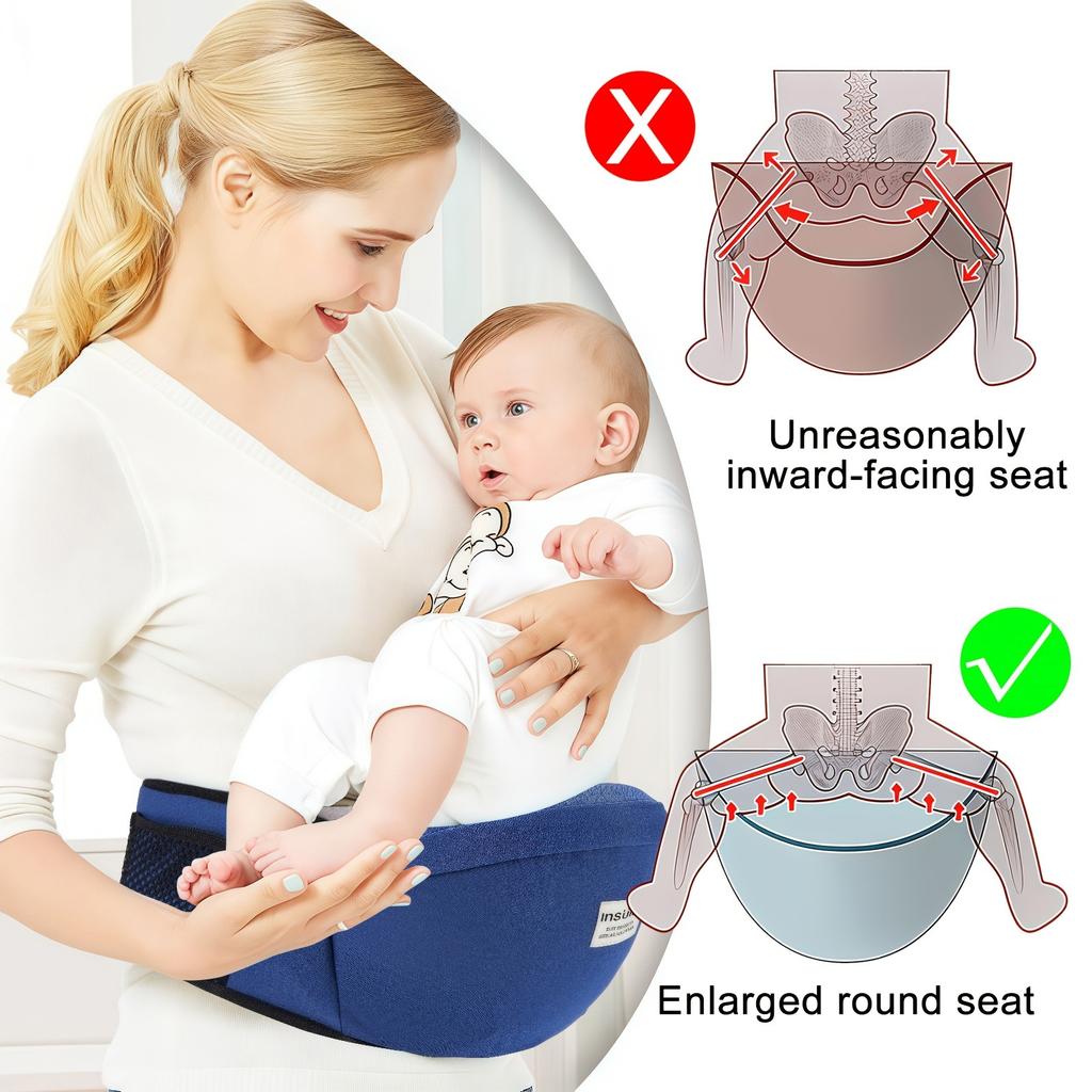 Ergonomic Baby Carrier Waist Stool Adjustable Strap Hands-Free Infant Carrier 0-3 Years Old Travel Outdoor Baby Front Carrier