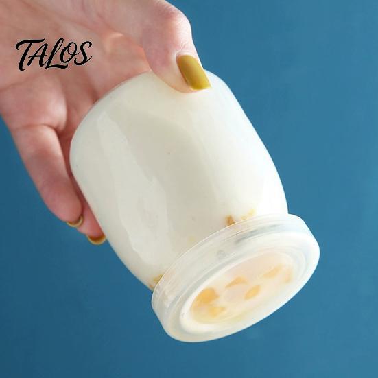 Talos 4PCS Pudding Jars with Lid, Food Grade Glass Airtight Mason Jars, DIY Favorite Flavors Containers, for Yogurt Parfait Candy Storage