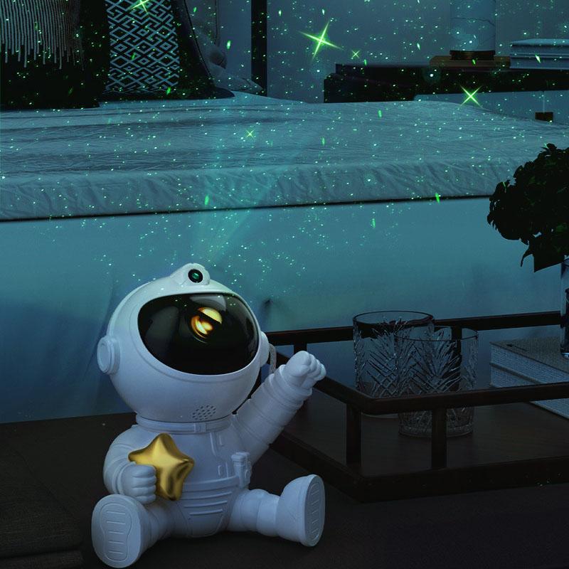 Astronauta lampa projektora gwiaździste niebo astronauta projekcja lampka nocna nastrojowe oświetlenie do dekoracji sypialni prezenty dla dzieci