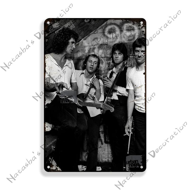 Rock Band Metal Plate DIRE STRAITS Band Decorative Plate Metal Tin Sign Vintage Metal Plaque Bar Club  Signs Wall Decor