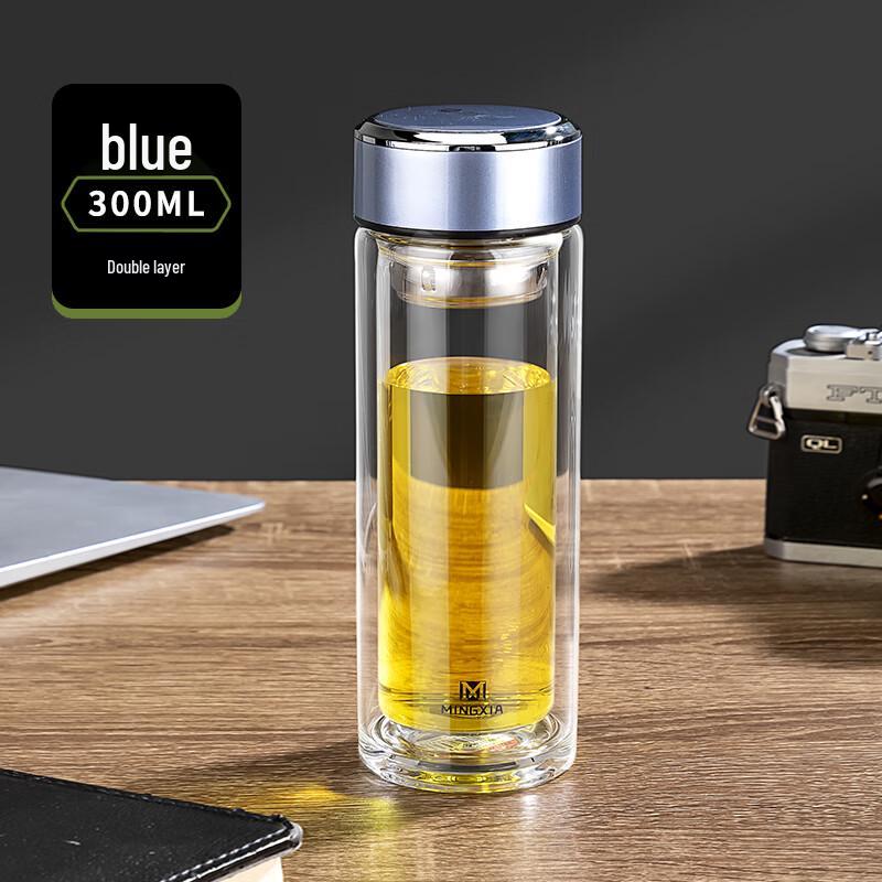 Mingxia Double-Wall Glass Tea Infuser Water Bottle