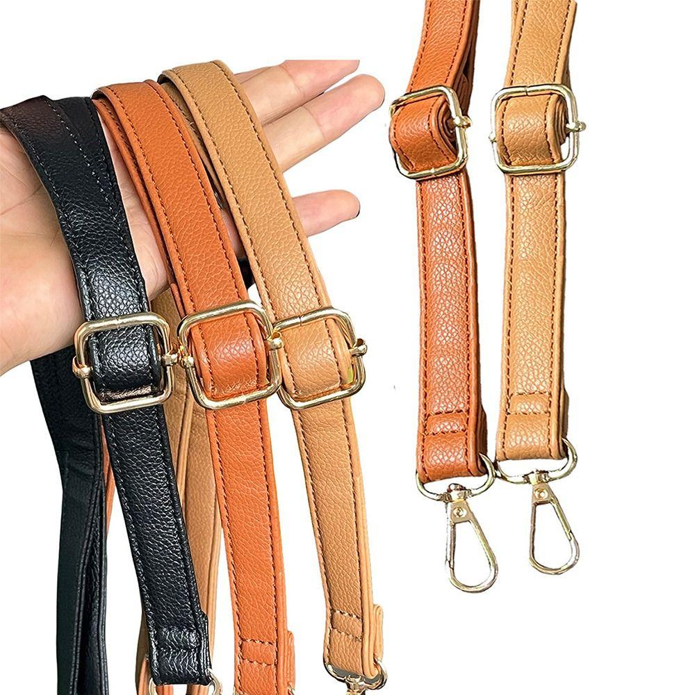 PU Leather Crossbody Bag Strap Lychee Pattern Replacement Shoulder Bag Strap Adjustable Detachable Handbag Belt Bag Accessories