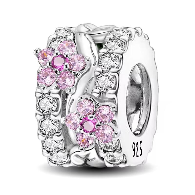 Copper Flower Butterfly Cherry Love Heart Charms Bead Fit Diy Bracelet Making Gift Of High Quality Fine Jewelry