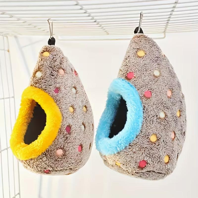 Autumn and winter plush nest small and medium-sized parrot plush thick cold insulation warm peony budgie nest hanging nest