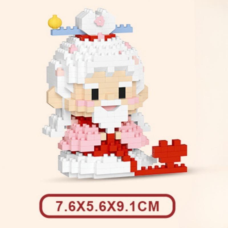 Kleine Fee, Gott des Glücks, Mond, alte Schaufensterpuppe, Bausteinpuppe, Kinderspielzeug, kreative Ornamente