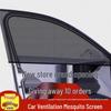 Universal Car Window Sunshade with Anti-Mosquito Screen and Heat Insulation
