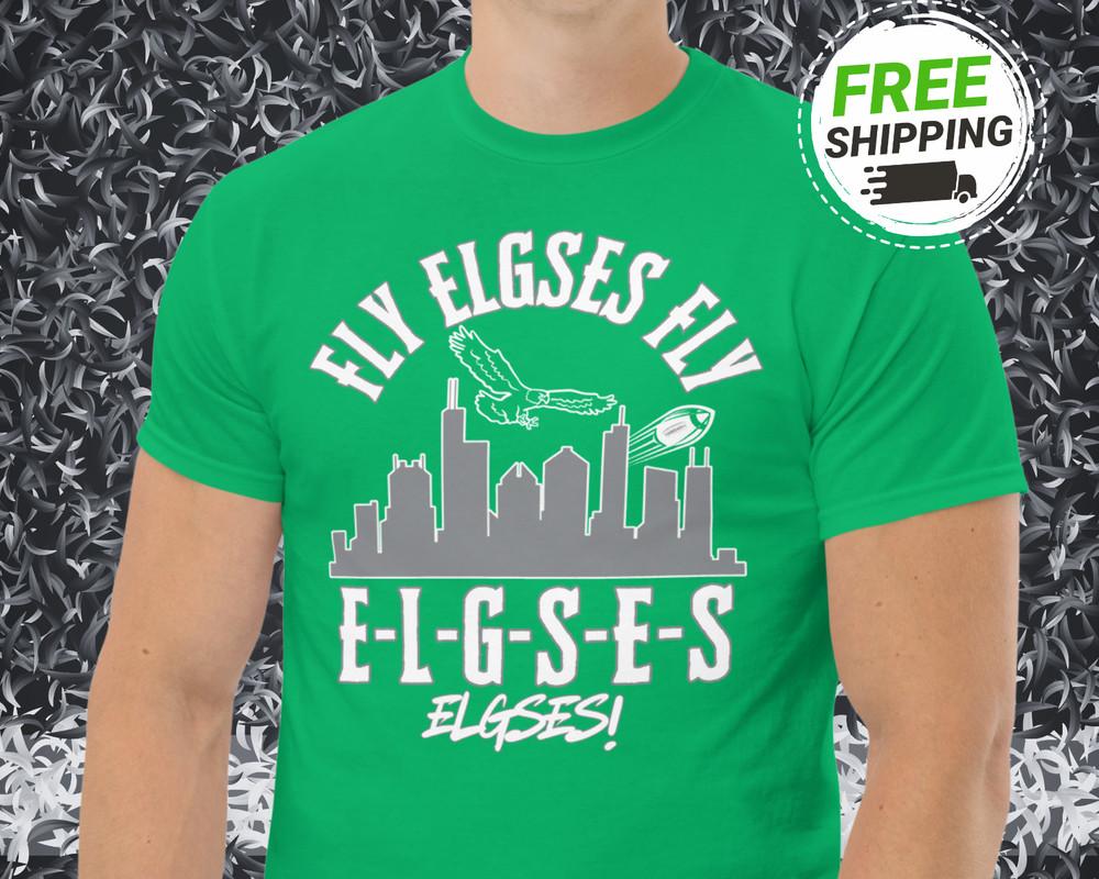 NEW Funny Eagles Shirt Philly Mayor ELGSES Philadelphia Football Fly Eagles Fly Unisex T-Shirt S