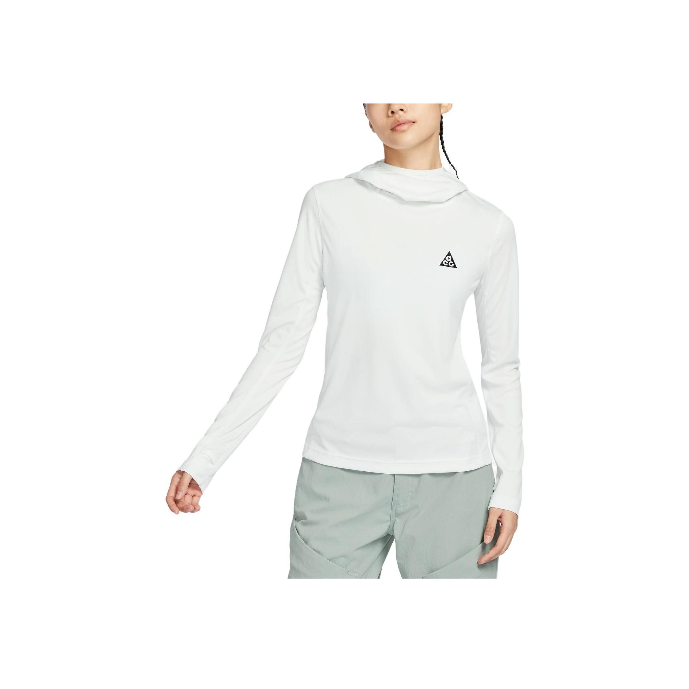 

Nike ACG Dri-Fit Adv Solid Logo Hoodie Long Sleeve Hoodie Outdoor Quick Dry Women Hoodies Mountain-White DV9539-121