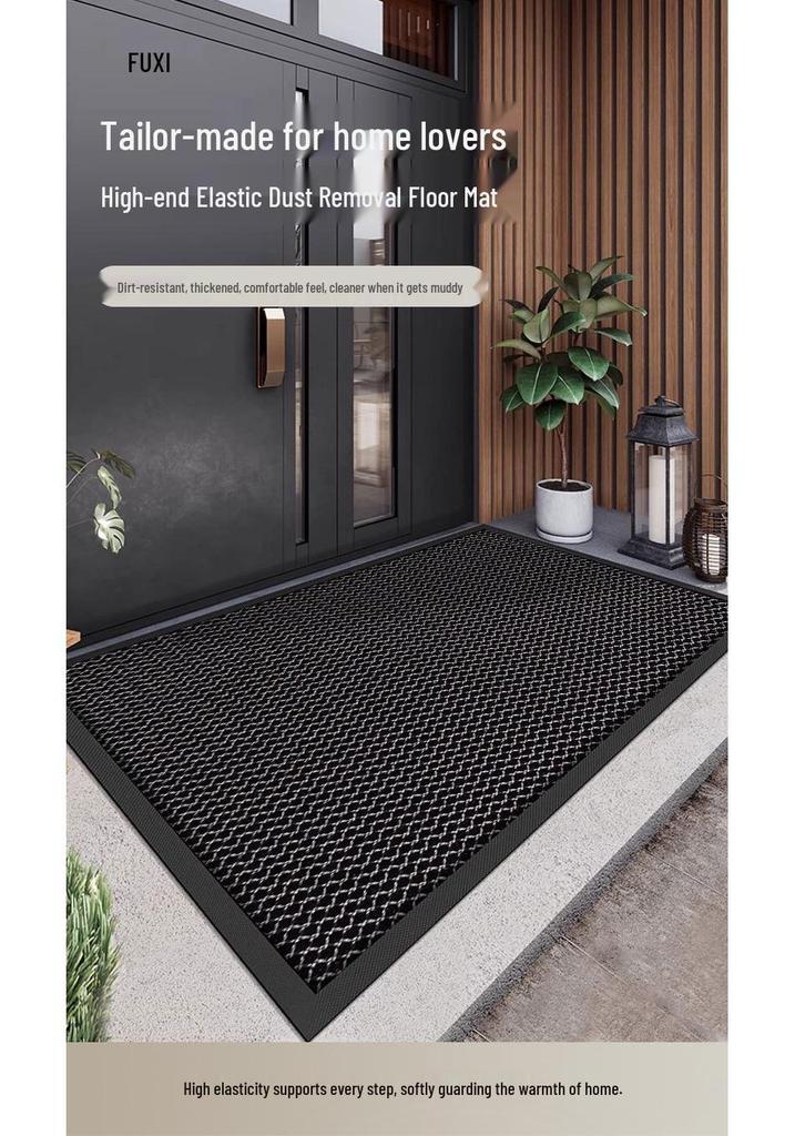 Premium Non-Slip Elastic Loop Doormat: Wear-Resistant, No Shedding, Easy-Clean Entry Mat