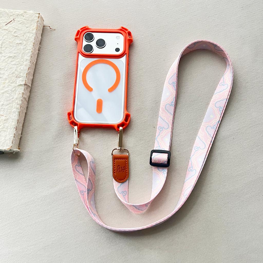 Adjustable Lanyard Phone Case For iPhone 17 Pro Max Strap 13 14 15 PLus Crossbody Long Lanyard 16 Pro Drop Protection Case Charm