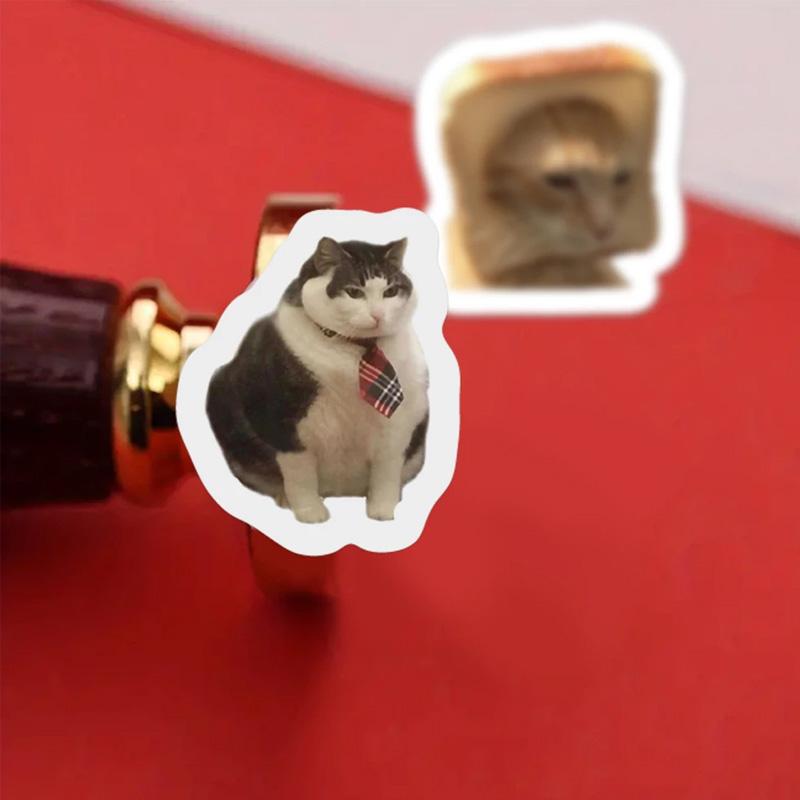 500Pcs/Roll Notebook Cute Phone DIY Cartoon Stickers Waterproof Graffiti Suitcase Funny Cats