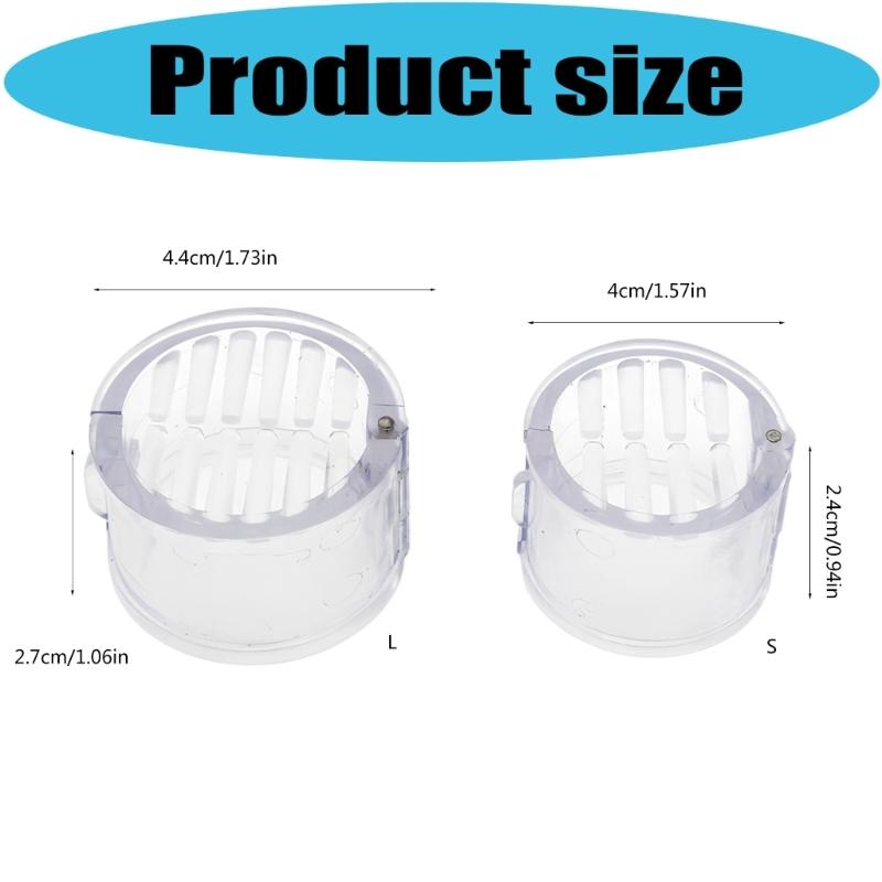 Transparent Small Ponytail Holder Hair Clip Set with Two Sizes Lightweight Comfortable for Women Girls Daily Use