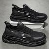 Men's shoes four seasons trendy round head versatile breathable no lace-up platform sports leisure comfortable foot men's shoes