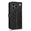 For Infinix Hot 60 Pro+ 4G Case RFID Blocking Imprinted Dog Pattern PU Leather Phone Cover with