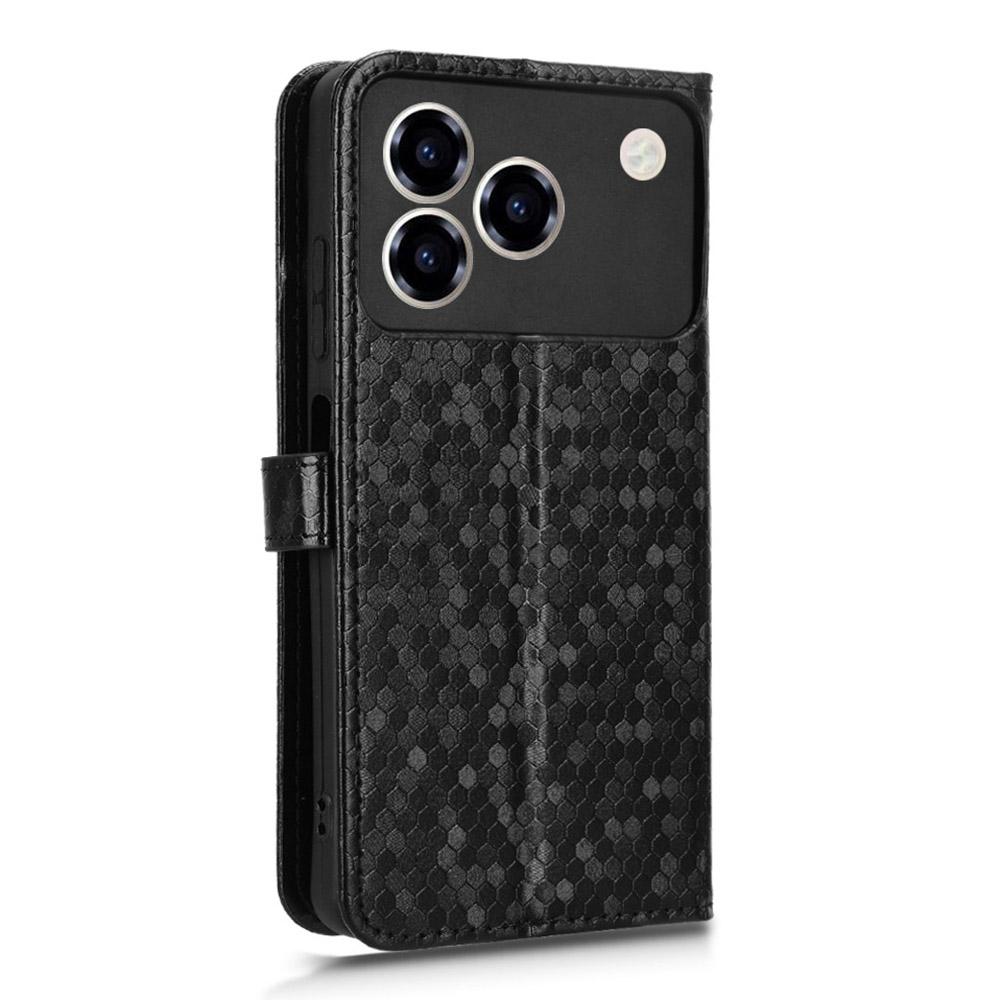 For Infinix Hot 60 Pro+ 4G Case RFID Blocking Imprinted Dog Pattern PU Leather Phone Cover with