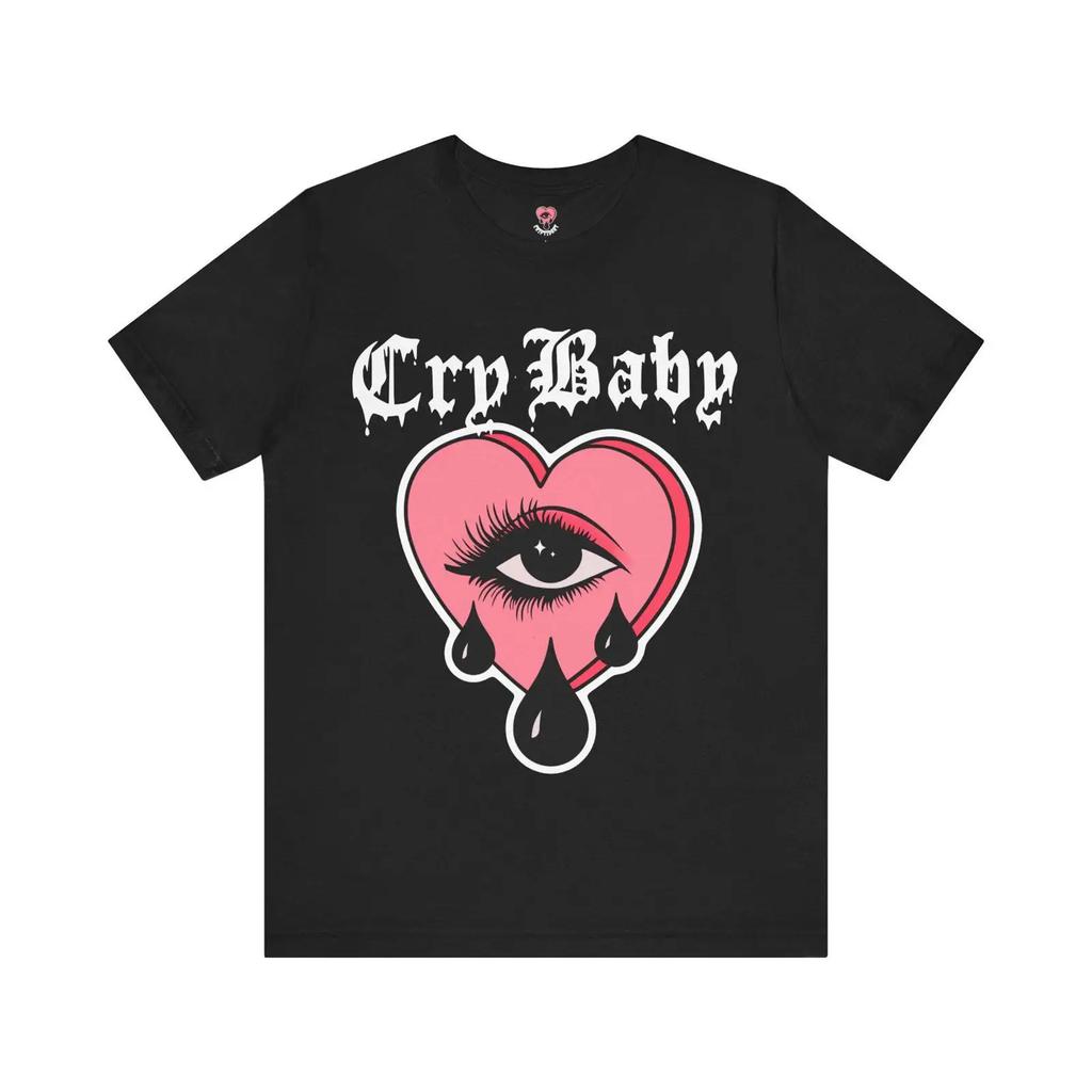 Cry Baby T Shirt Emo Sad Girls Club Vintage Breathable Casual Streetwear Fashion Unisex Soft Stretched Versatile