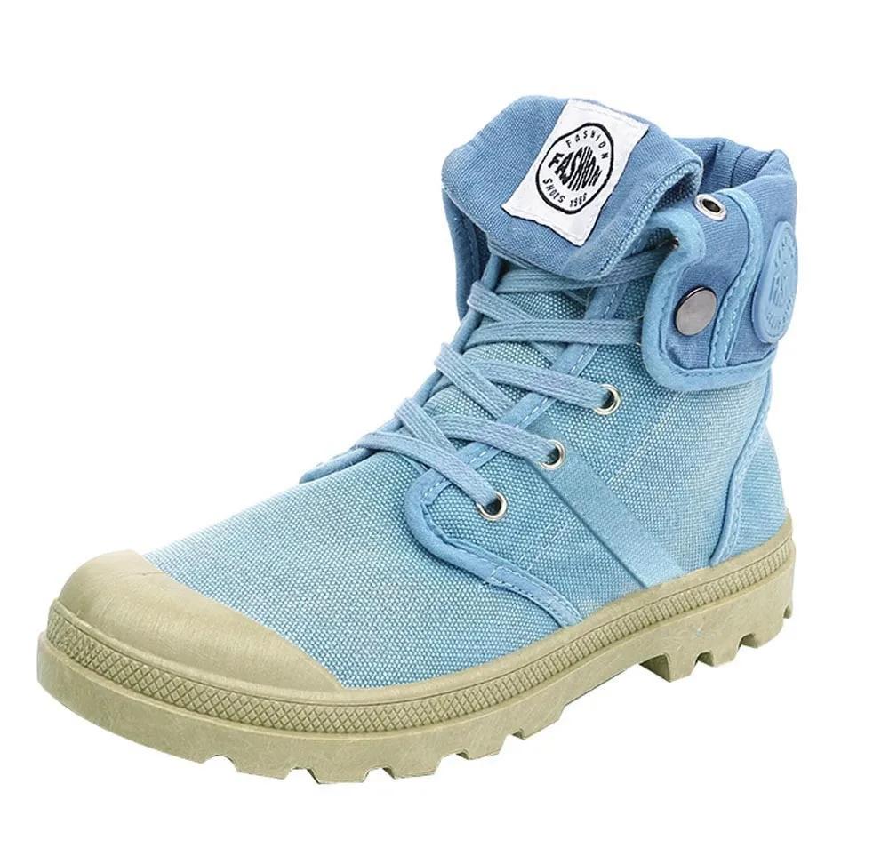 Móda 2024 Nové plátěné boty Dámské boty Styl Palladium Módní kotníkové boty na vysoké platformě Ležérní obuv pro ženy Vysoká kvalita Jaro Podzim