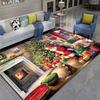 Christmas Santa Claus Carpet for Living Room Decor Sofa Table Large Area Rugs Hallway Balcony Mat Bedroom Anti-slip Floor Mat