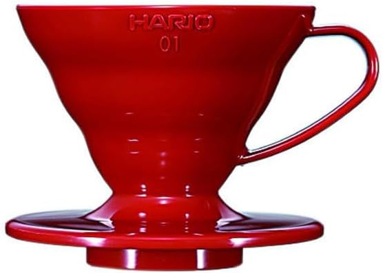 HaRio V60 TRanspaRent Coffee DRippeR 1 2 Cups 01 Red VdR 01 R
