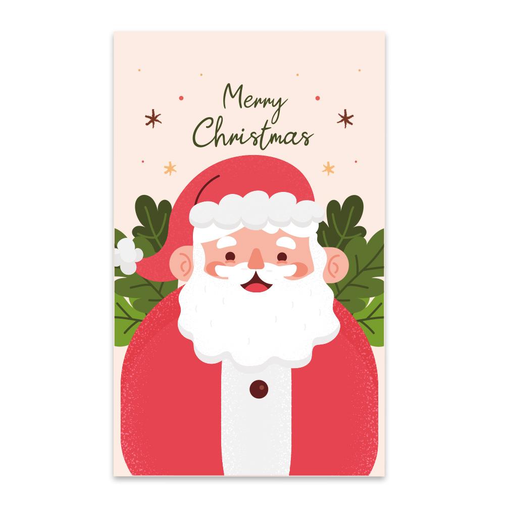 10-50pcsCreative Merry Christmas Small Greeting Cards Kids Mini Christmas Greeting Cards New Year Postcard Gift Card Xmas Party